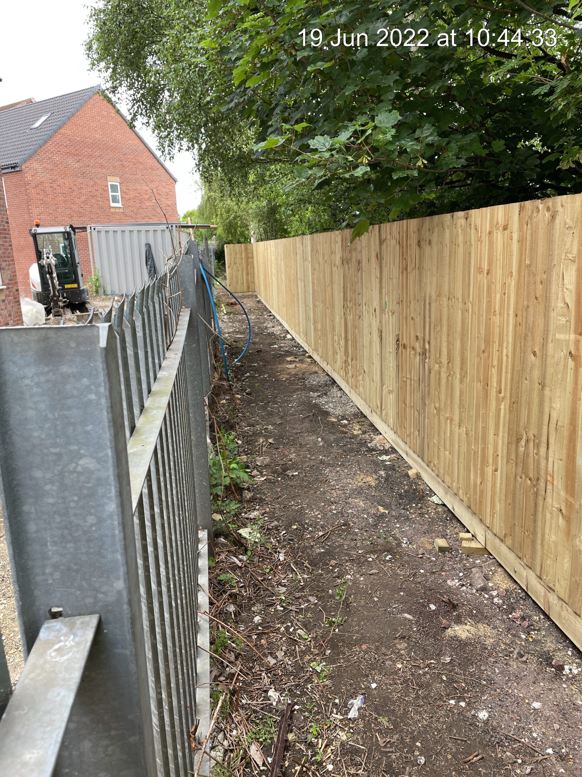 Acoustic fencing at The Old Sidings provides soundproofing for residents