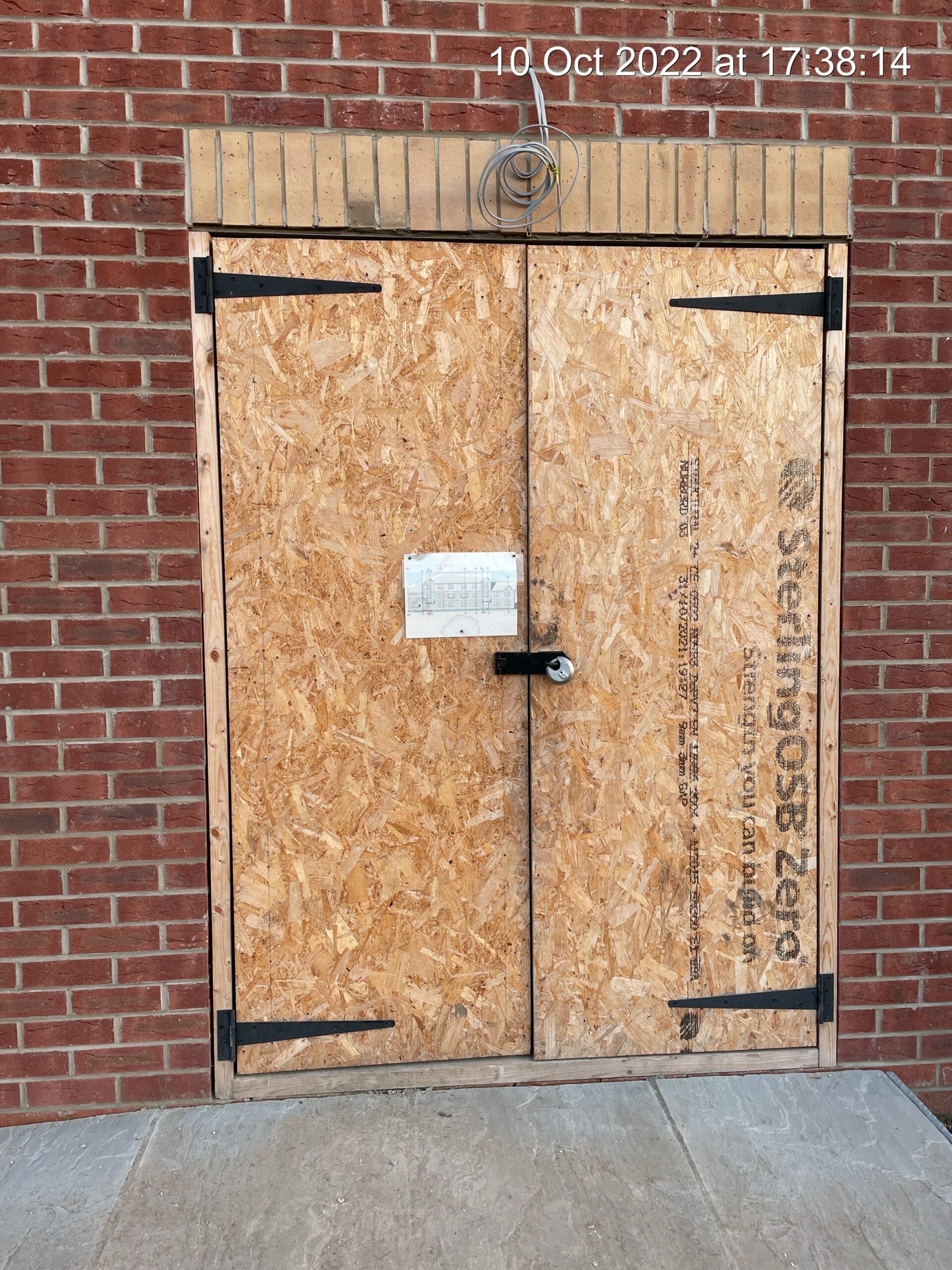 entrance to rental flats in Goole