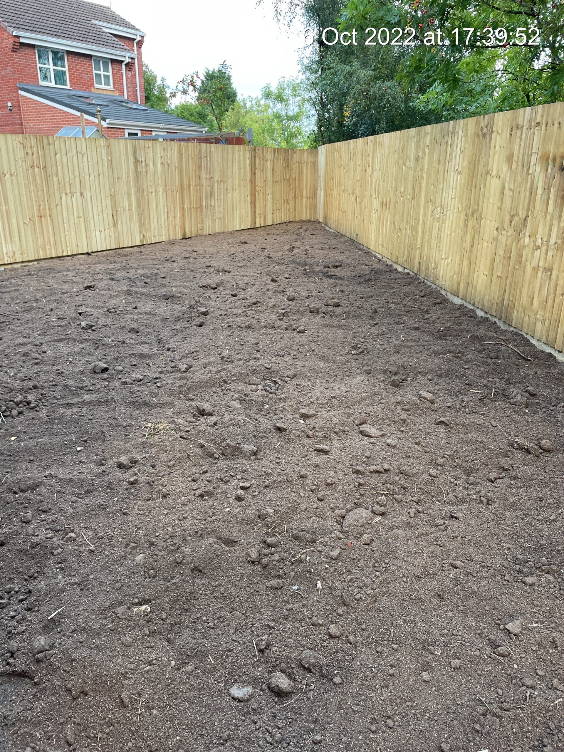 Rear gardens to house for rental in Goole taking shape