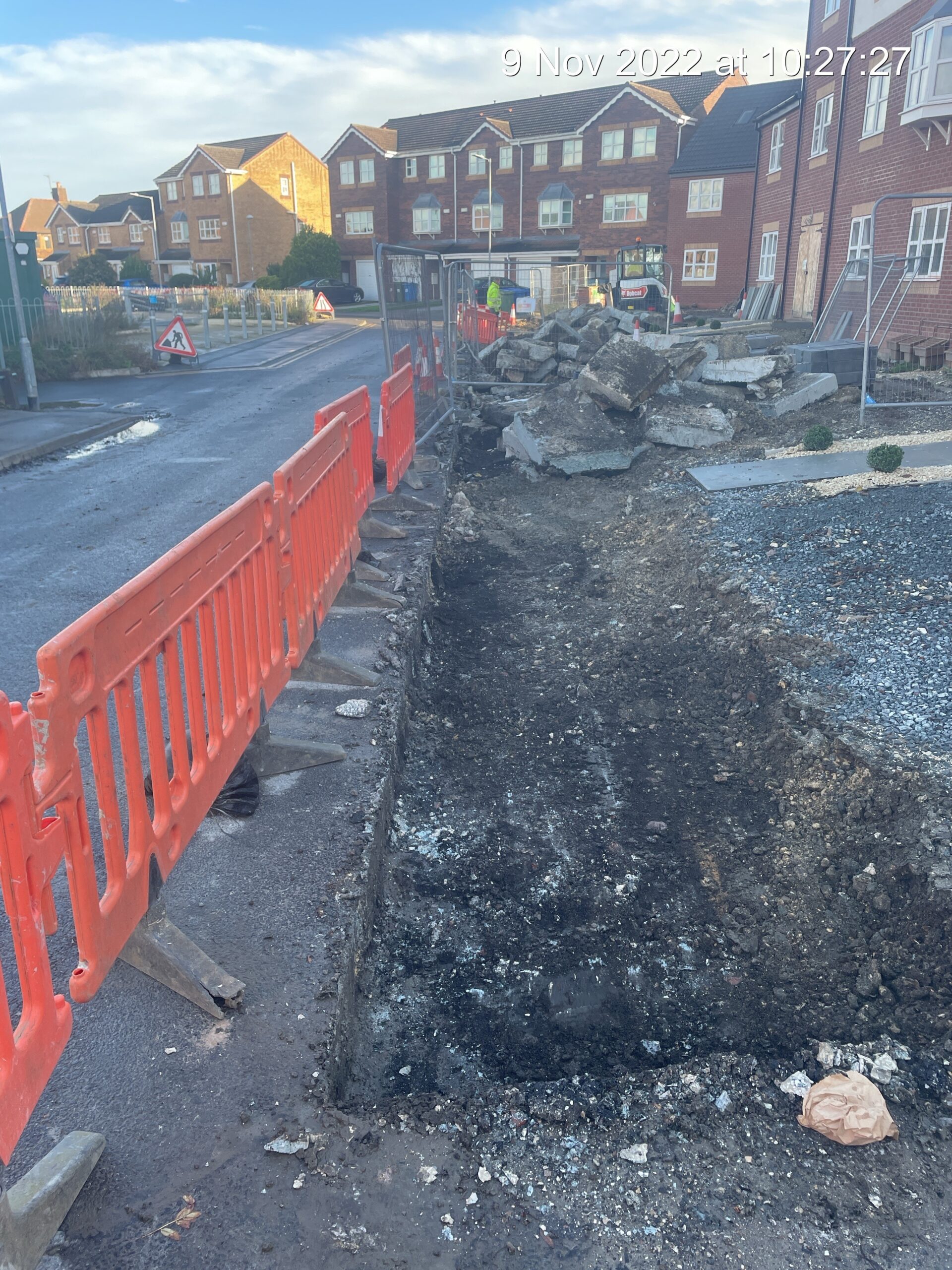 Footpath at The Old Sidings in Goole is progressing well